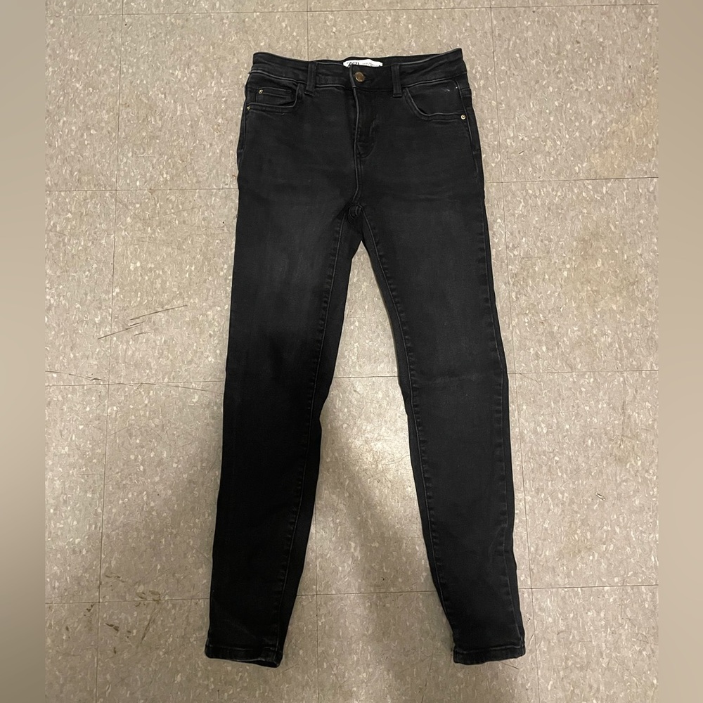 Black Zara Straight Leg Jeans